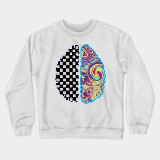 Left Brain vs. Right Brain Crewneck Sweatshirt